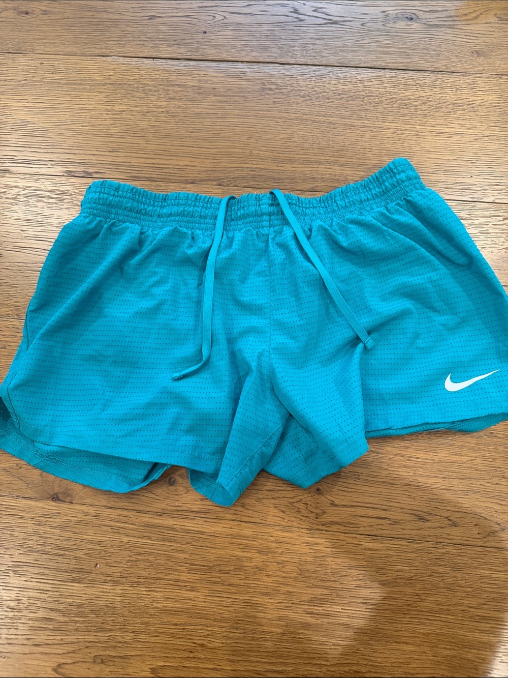 Nike Bright Teal Mesh Running Shorts